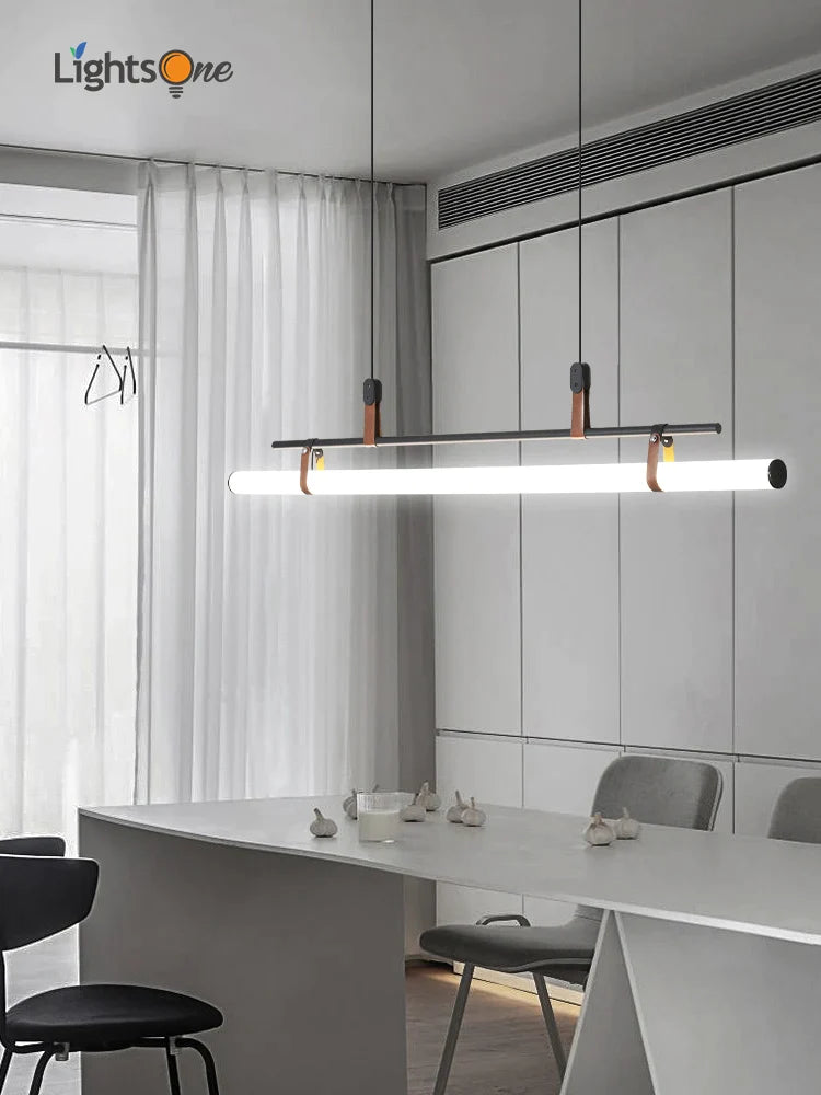 Afralia™ Tube Pendant Light: Modern Nordic Design for Dining Room