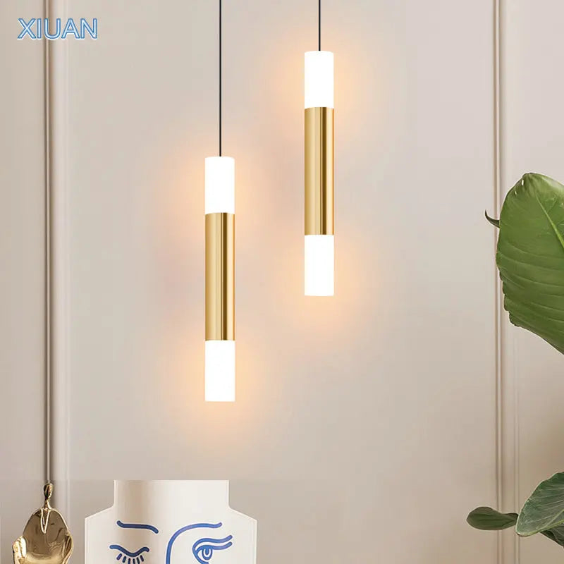 Afralia™ Modern Gold Pendant Lamp for Bedroom & Kitchen Lighting with Long Cable