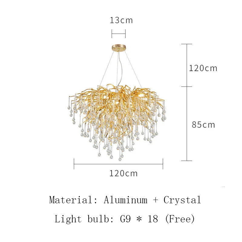 Afralia™ Crystal LED Ceiling Chandelier for Modern Luxury Decor