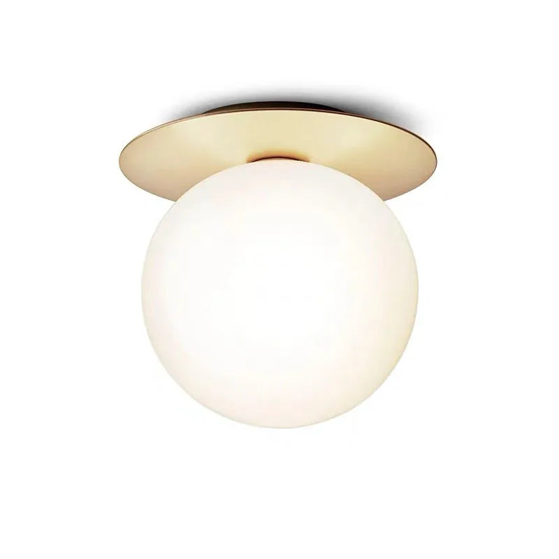 Afralia™ Glass Ball Ceiling Light Fixture for Bedroom Hallway Stairs - Aisel Home Lighting