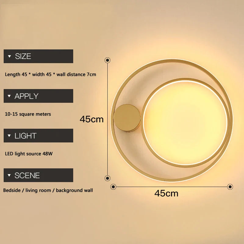 Afralia™ LED Wall Lamp for Home Decor, Modern Nordic Bedroom and Living Room Lighting