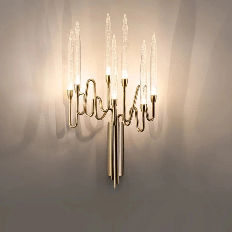 Afralia™ Modern Luxury Wall Sconce Bedroom Dinning Room Light Fixture Elegant Bedroom Decoration