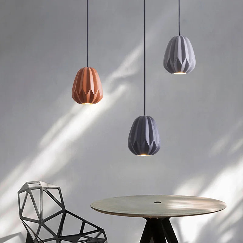 Afralia™ Resin Pendant Lights: Modern Nordic Hanging Lamp for Bedroom, Living, Restaurant, Bar & Dining