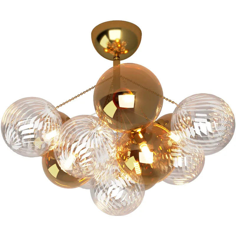 Afralia™ Cartoon Bubble Ball Chandelier for Kids' Room, Restaurant, Study - Modern & Creative