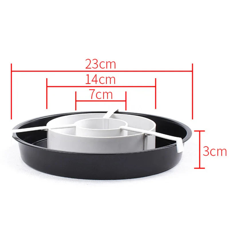 Afralia™ Checkerboard Cake Mold Set: 3pcs Non-Stick Baking Pan Divider DIY Bakeware