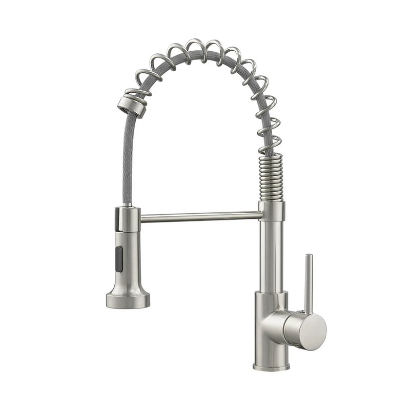 Afralia™ Kitchen Faucet: Nickel Sink Mixer, Chrome Vanity Tap, Rotating Faucet for Modern Homes