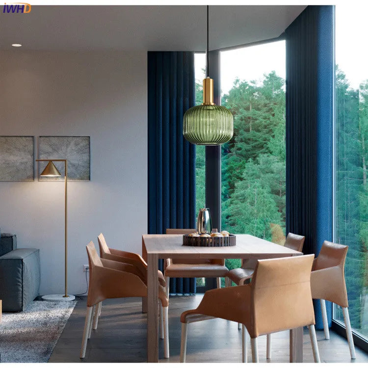 Afralia™ Glass Pendant Lights: Modern Nordic Style LED Pendant Lamp for Bedroom, Living, Dining Room