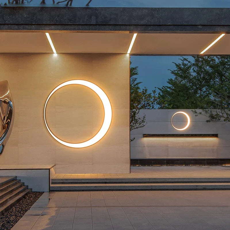 Afralia™ Stainless Steel Moon Lamp for Street Garden, IP65 Waterproof, Outdoor Sconce