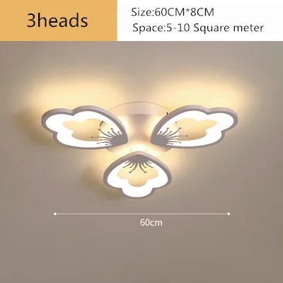Afralia™ Lotus Design LED Acrylic Chandelier Ceiling Lamp for Modern Living, Dining, and Study Rooms