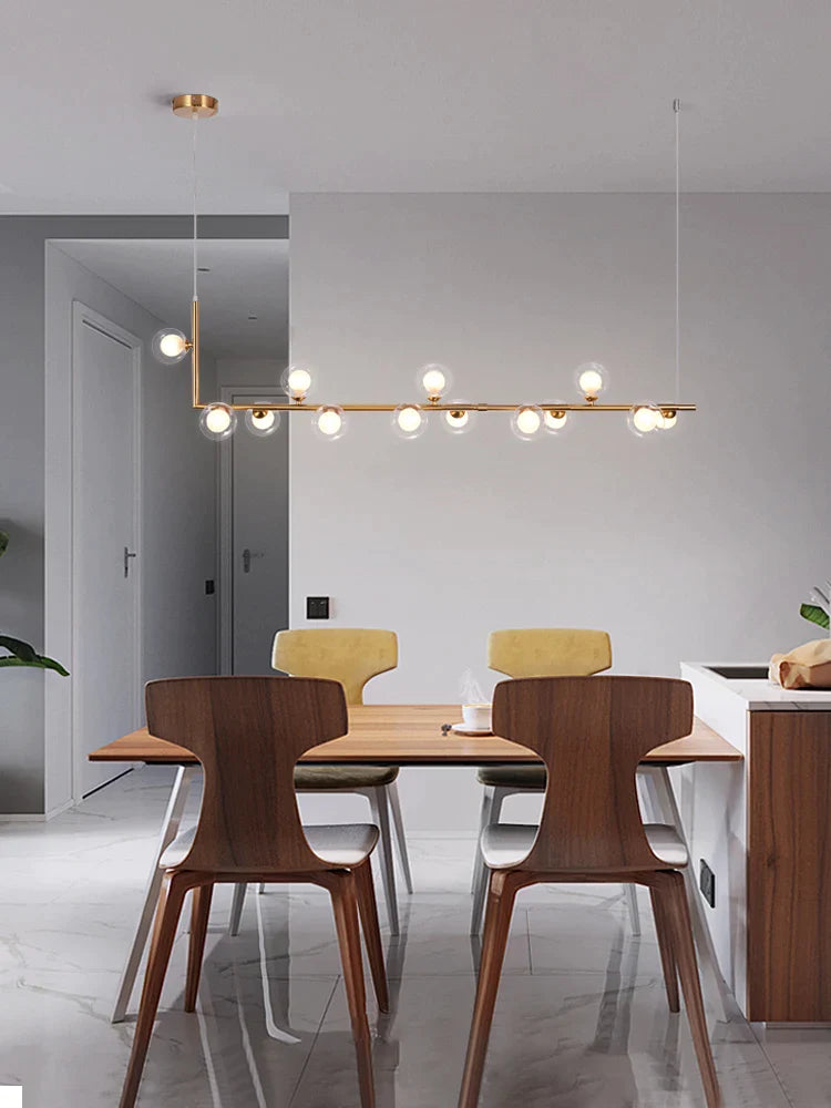 Afralia™ Nordic Luxury Chandelier: Modern Minimalist Magic Bean Dining Lamp