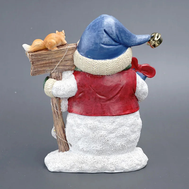 Afralia™ Snowman Figurines: Charming Door Greeter Christmas Decor for Home & Garden