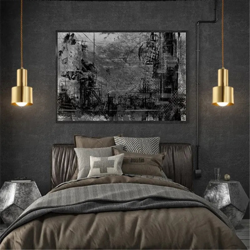 Afralia™ Brass Trumpet Pendant Light - Stylish Nordic Design for Bedroom, Hallway, Bar