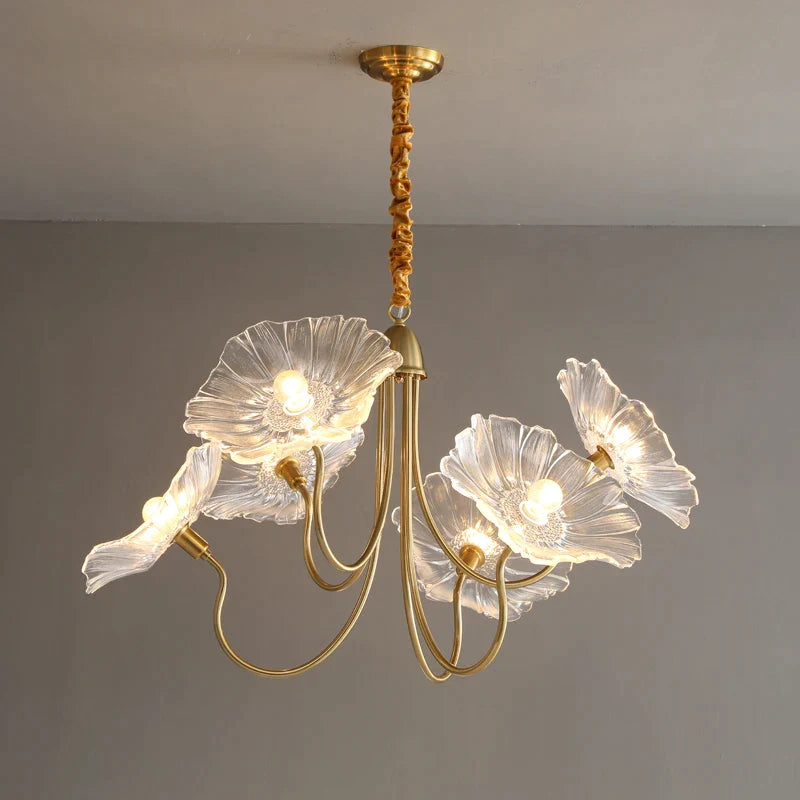 Afralia™ Modern Nordic Flower Chandelier for Chic Bedroom Decor