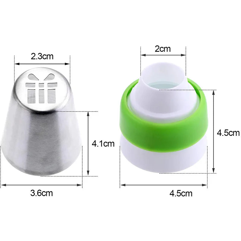 Afralia™ Christmas Series Cake Decorating Nozzles Set