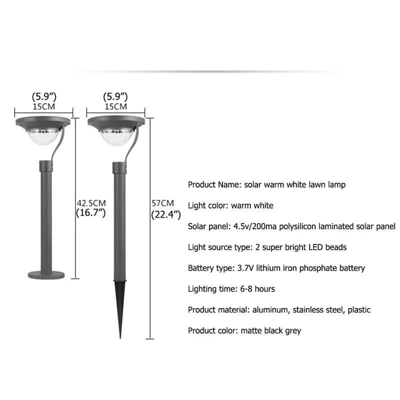 Afralia™ Solar Lawn Light: Outdoor Waterproof LED Landscape Light for Home Garden