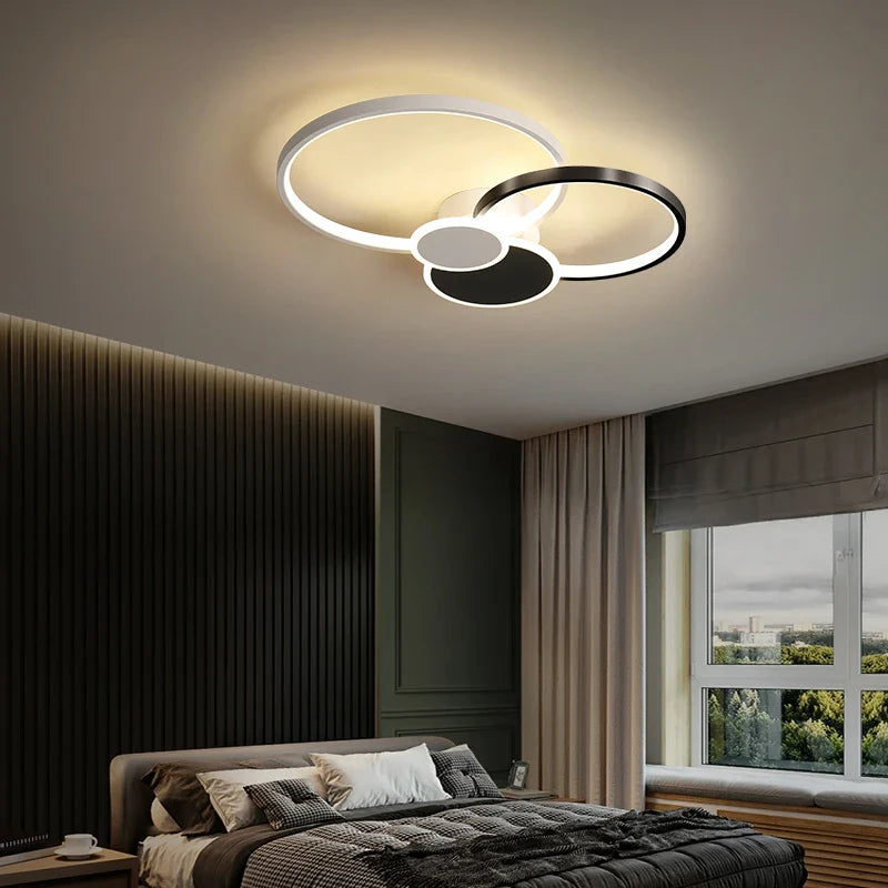 Afralia™ LED Ceiling Chandelier Light for Living Room Bedroom Dining Hall Indoor Lighting Fixtures