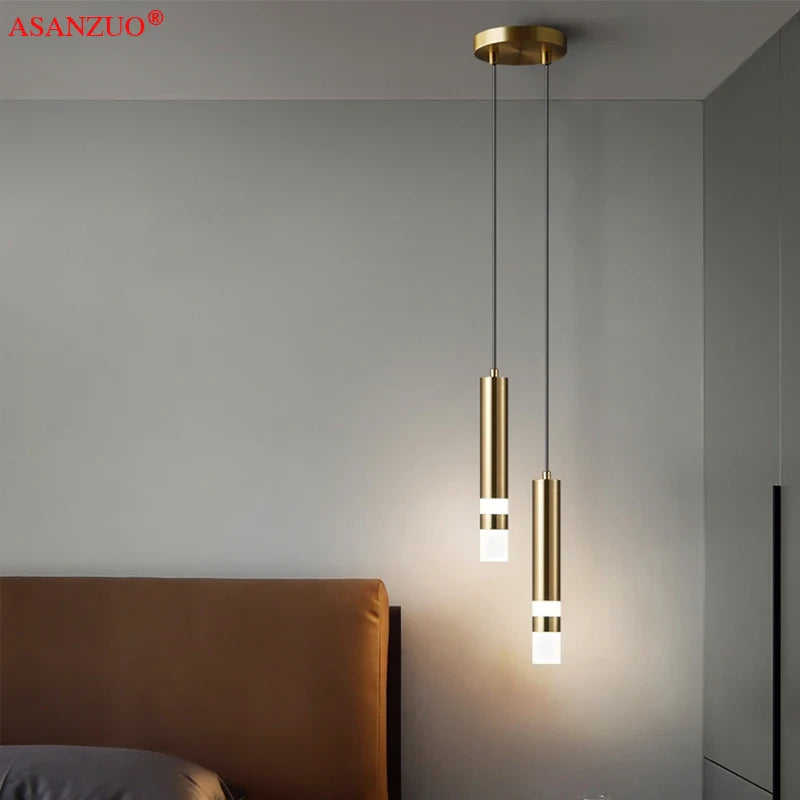 Afralia™ LED Pendant Light for Restaurant Coffee Bar Living Room Bedside - Modern Minimalist Design