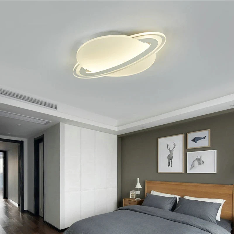 Afralia™ Planet LED Ceiling Light for Children Room Decor & Reading