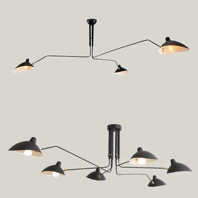 Afralia™ Nordic Iron Ceiling Chandelier Modern Industrial Light Fixtures