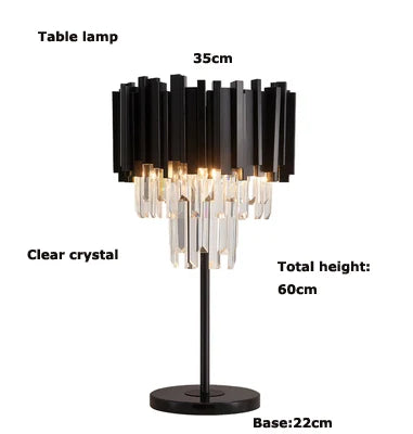 Afralia™ Crystal Marble LED Floor Lamp - Art Deco Golden Black Stainless Steel