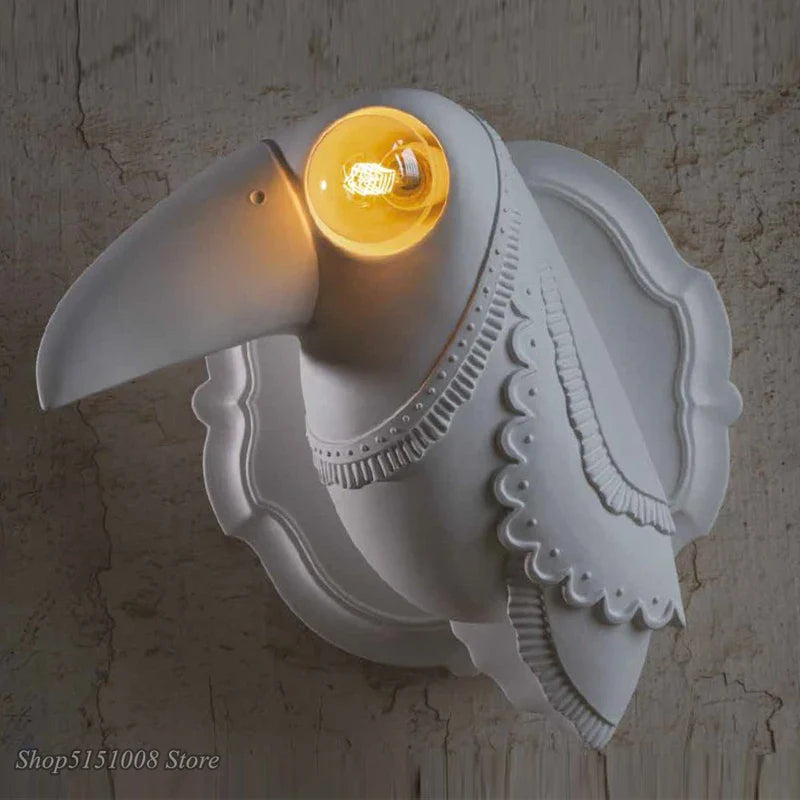 Afralia™ Toucan Wall Lamp: Modern Nordic Resin Animal Light Fixture for Home Decor