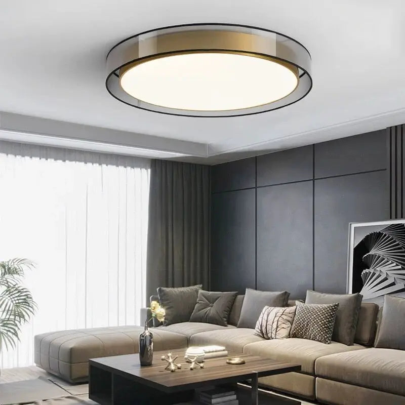 Afralia™ LED Ceiling Light: Minimalist Nordic Round Lighting Fixture for Living Room, Bedroom, Dining Room