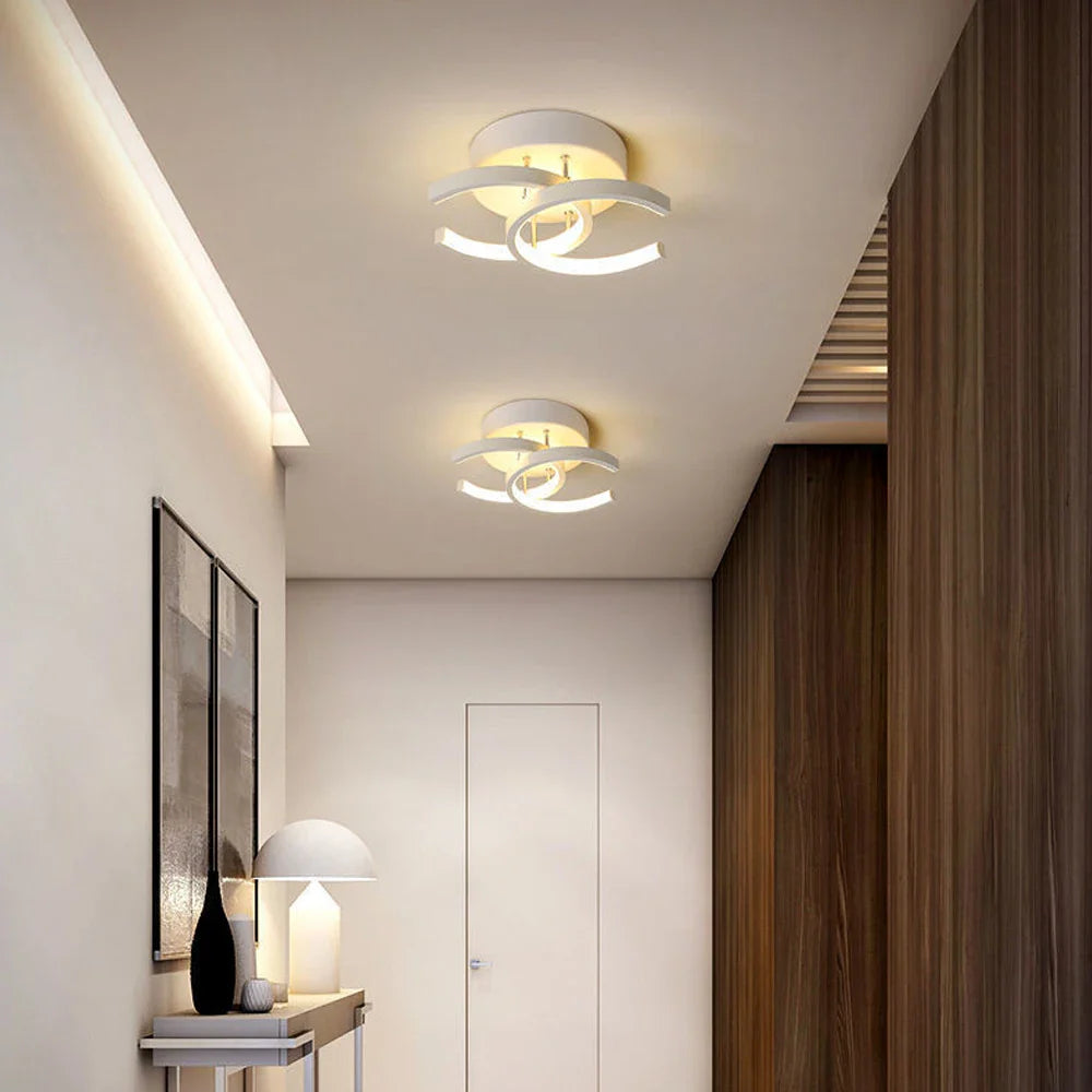 Afralia™ Modern LED Ceiling Lamp for Indoor Lighting Minimalist Chandelier