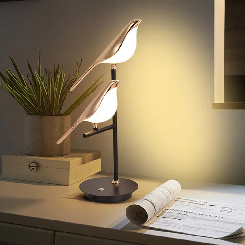 Afralia™ Magpie LED Desk Lamp Modern Indoor Lighting for Home Decor