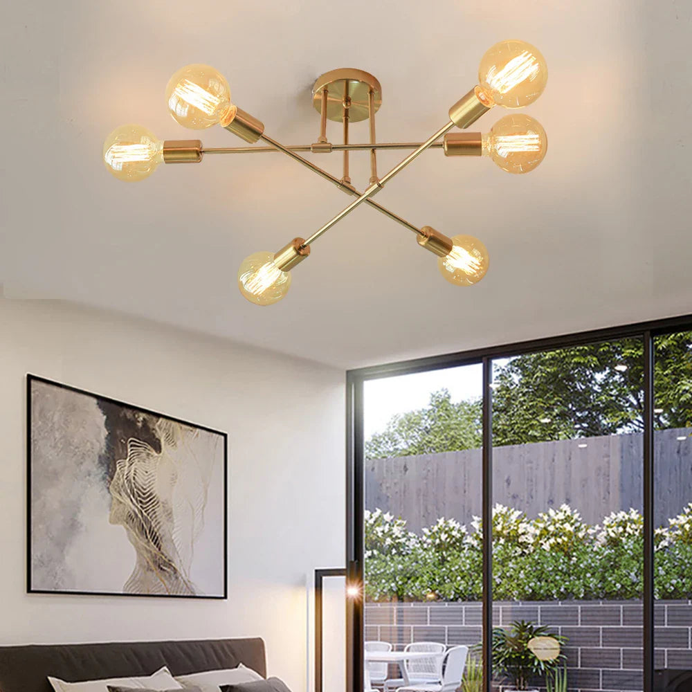 Afralia™ Industrial LED Ceiling Lights for Modern Minimalist Home Decor