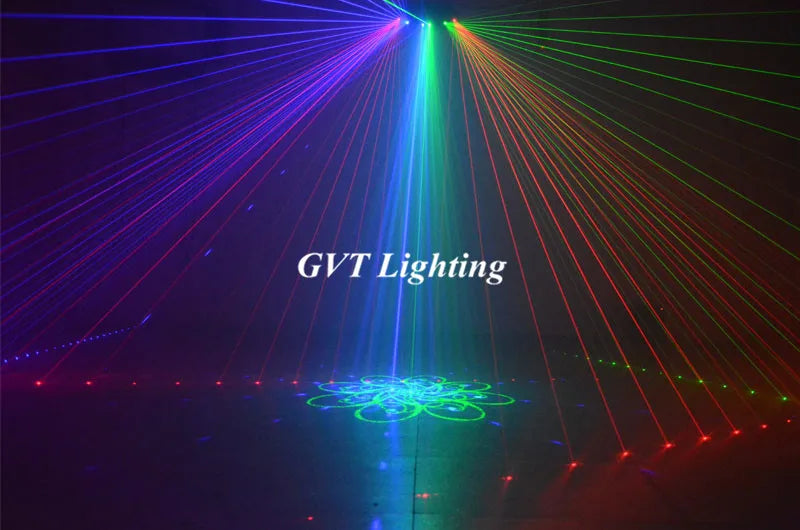 Afralia™ RGB Laser Scanner DJ Light Effect Disco Beam Stage lighting