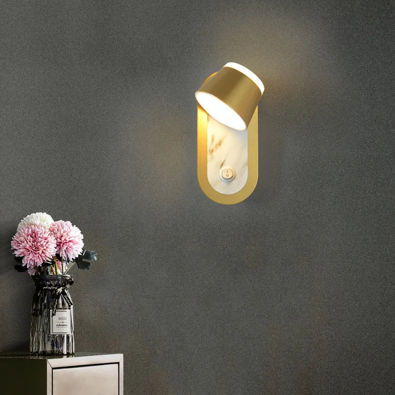 Afralia™ Adjustable Wall Lamp: Modern & Creative LED Bedside Light for Living Room & Bedroom