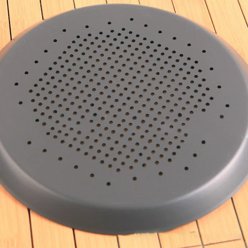 Afralia™ Pizza Pan: Thick Aluminium Alloy Pie Pan for Baking, Punching Holes, Kitchen Bakeware