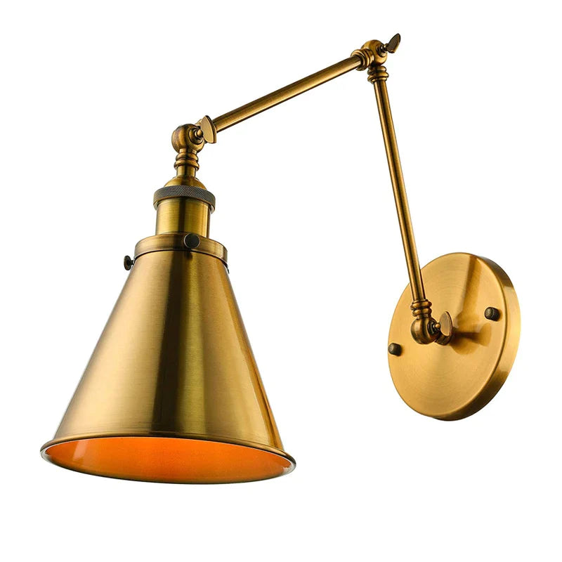 Nordic Gold Foldable Wall Lamp by Afralia™ - Industrial Retro Style for Home and Restaurants