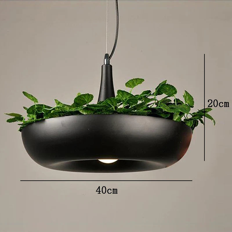 Afralia™ Nordic Inspired Plant Pot Pendant Light for Bar and Cafe Decor