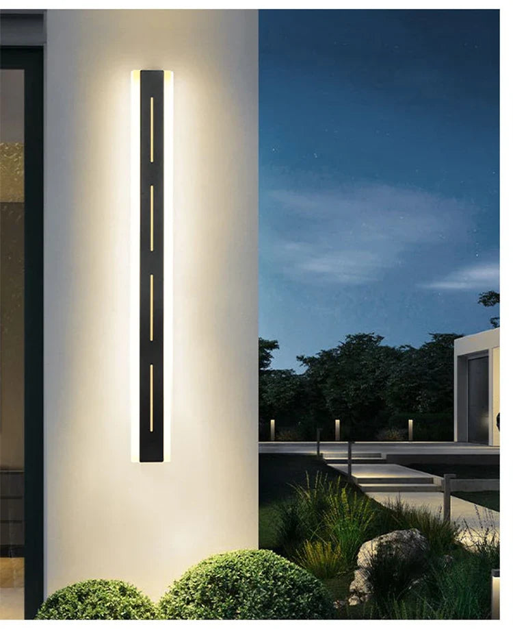 Afralia™ Outdoor Wall Light: Waterproof Aluminum Wall Lamp with Remote Control
