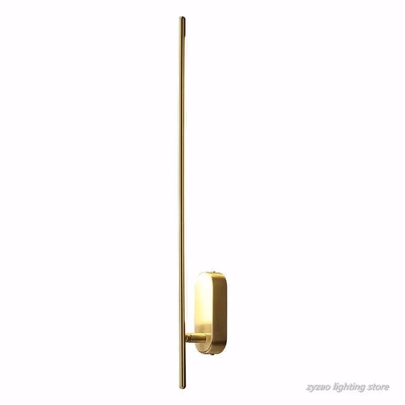 Afralia™ Nordic Copper Line Wall Lamps: Modern Bedroom LED Lights, Living Room Stair Decor