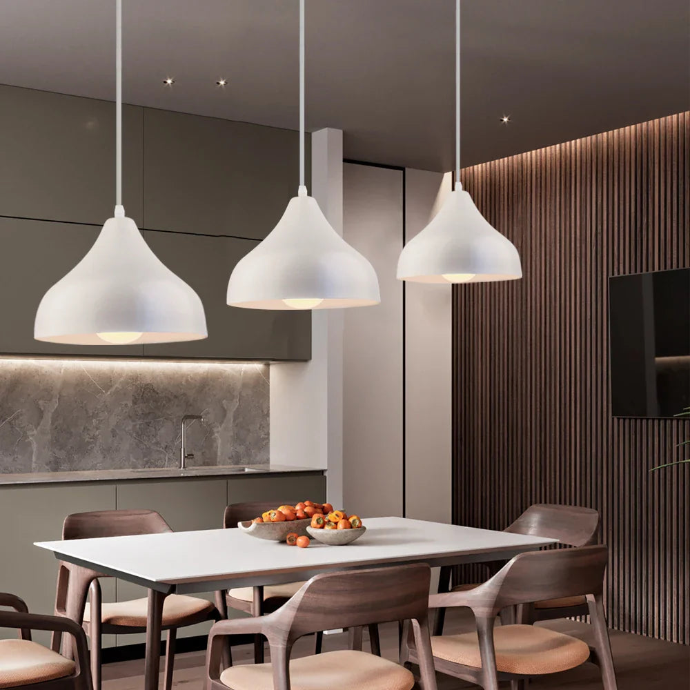 Afralia™ Industrial Pendant Lights: Modern LED Hanging Lamps for Home Living Room Kitchen Decor