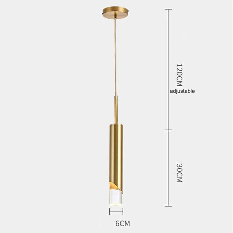 Afralia™ LED Pendant Lamps Acrylic Chandelier for Kitchen Island, Living Room, Office