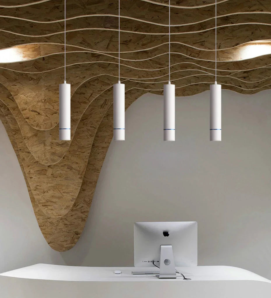 Afralia™ Tube Macaron Pendant Light: LED Modern Kitchen & Counter Pendant Lamp