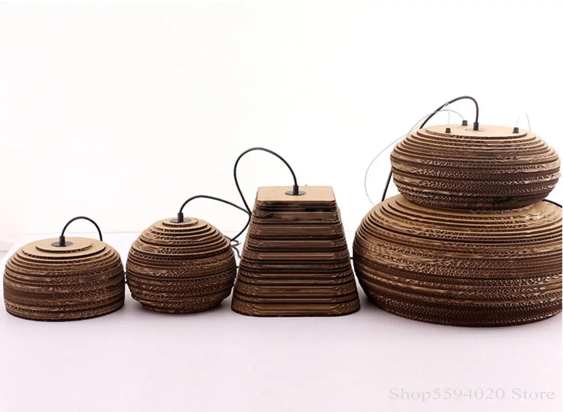 Afralia™ Chinese Paper Pendant Light for Restaurant Living Room, Southeast Asian Style
