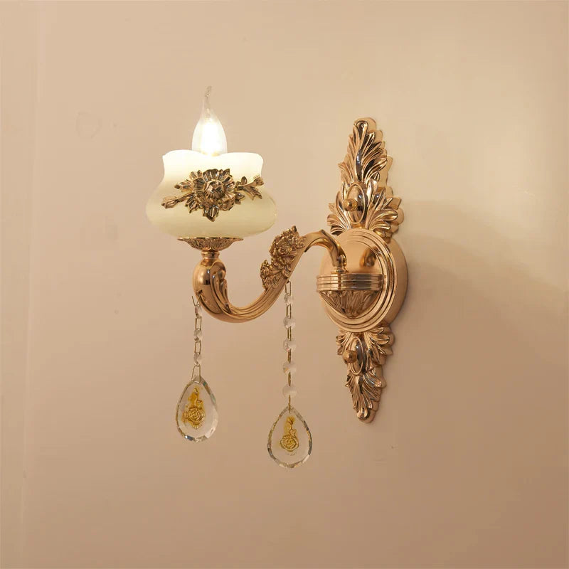 Afralia™ Gold Crystal LED Chandelier: Elegant Lighting for Living Room, Hotel, or Villa Hall