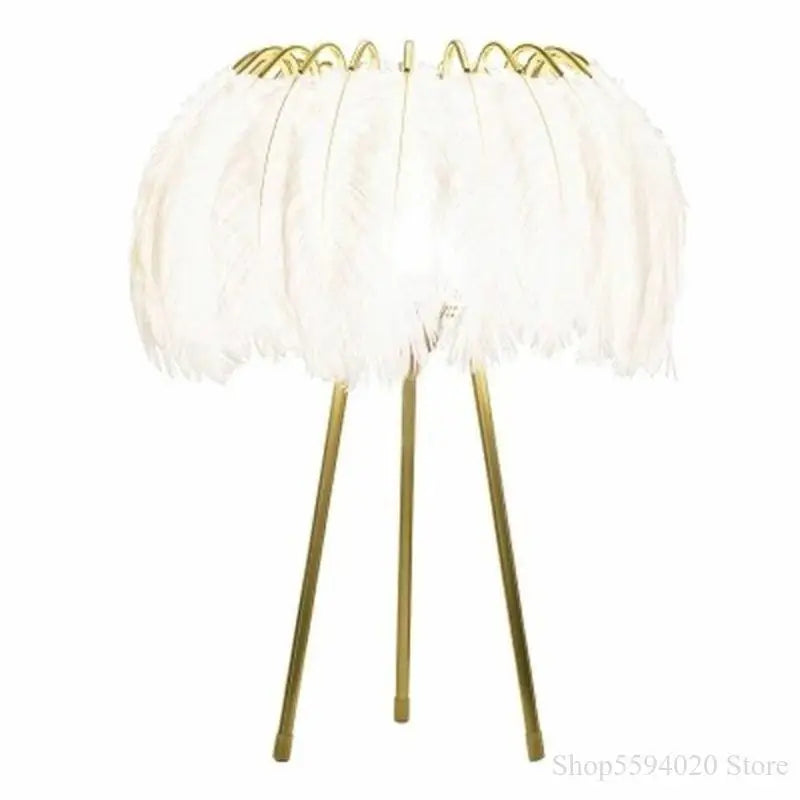 Afralia™ Modern Minimalist Feather Floor Lamp for Living Room - LED Art Light