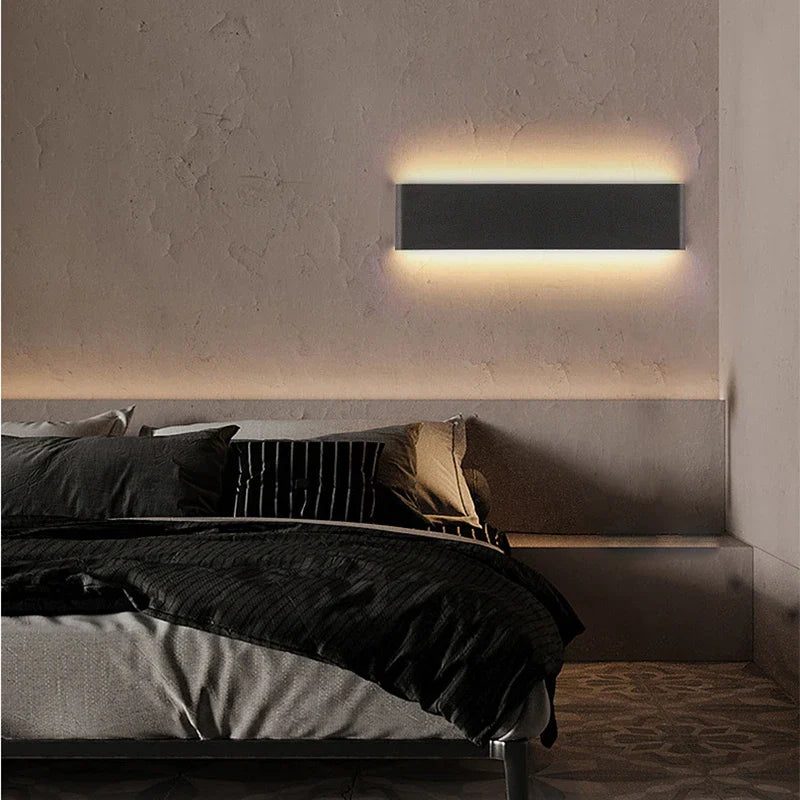 Afralia™ LED Aluminum Mirror Light Wall Lamp for Corridor, Bedside, Bathroom - Nordic Modern Design