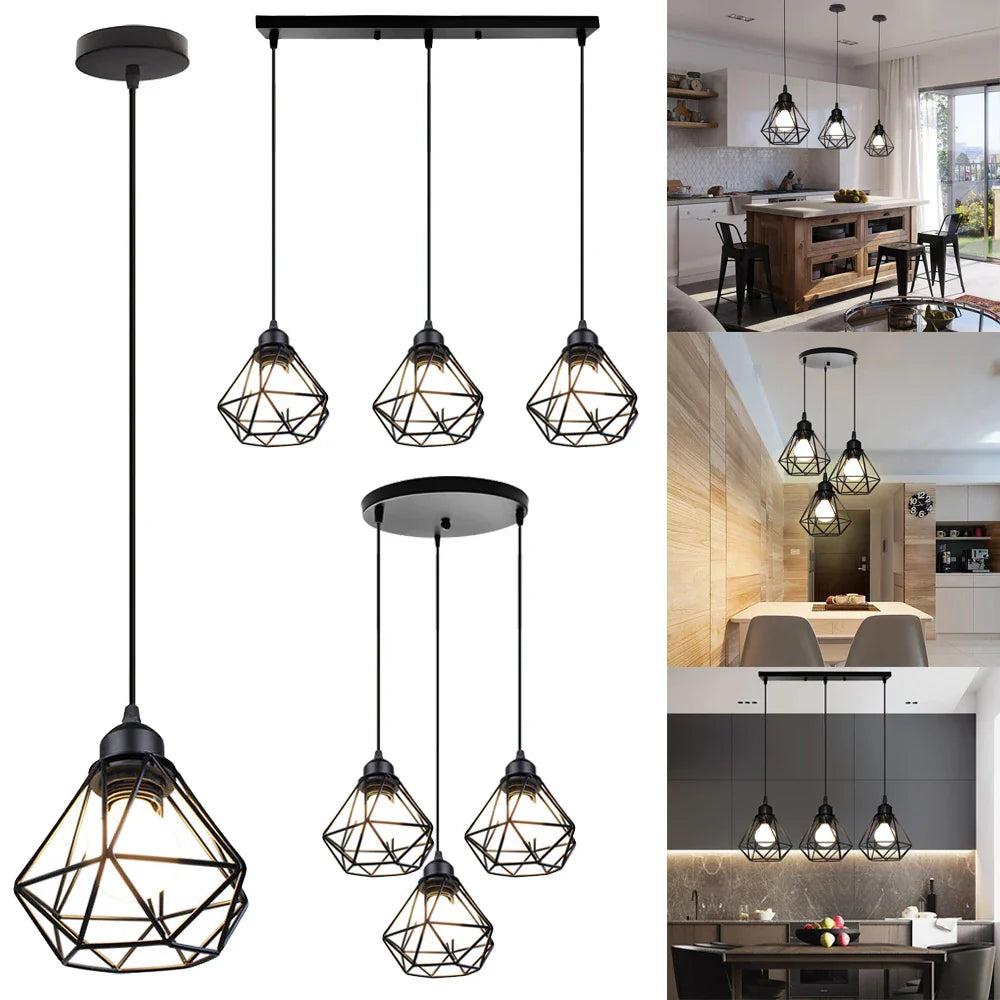 Afralia™ Modern LED Pendant Chandelier for Kitchen Living Room Bedroom