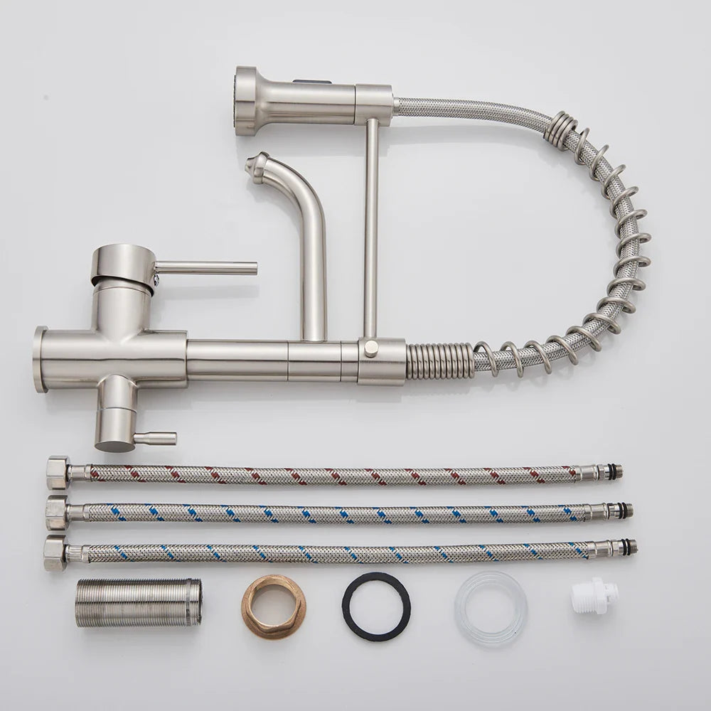 Afralia™ Dual Mode Water Filter Kitchen Faucet with 360 Rotation and Hot Cold Mixer