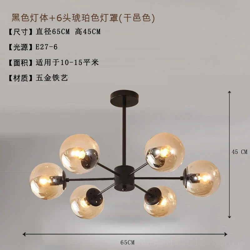 Afralia™ Modern Vintage Suspension Chandelier for Living Room Stair Lamp Industrial Lighting Fixtures
