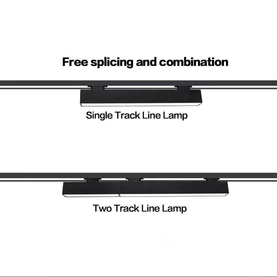 Afralia™ 60cm LED Track Light 20W - Creative Linear Strip for Office, Store, Mall, Exhibition