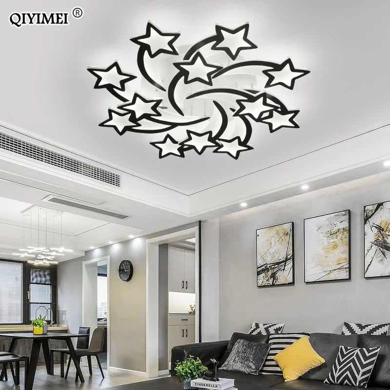 Afralia™ LED Chandelier: Modern Dimmable Indoor Lighting for Bedroom, Hall, Living Room