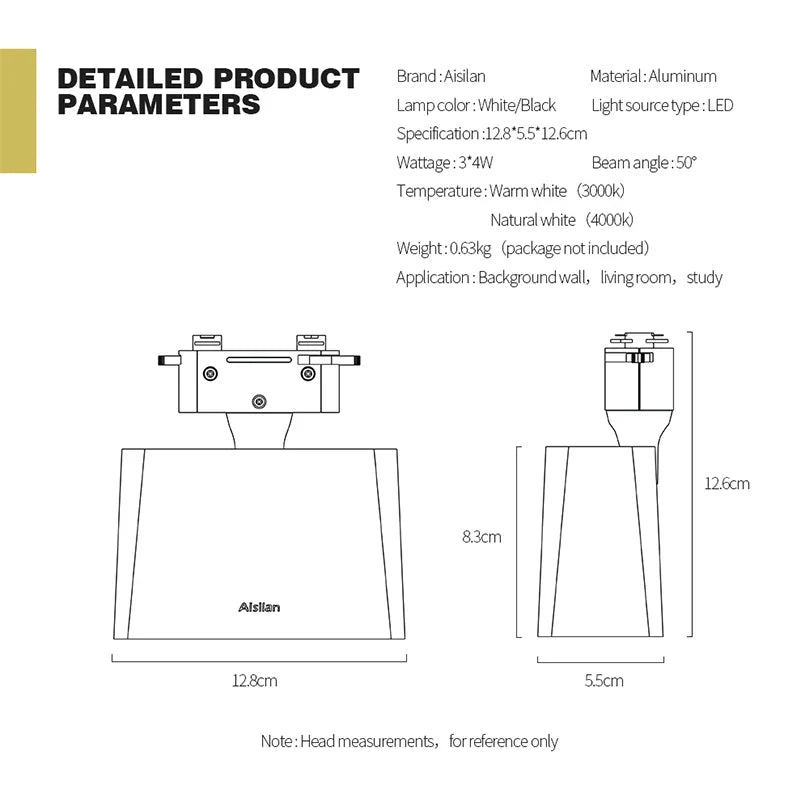 Afralia™ LED Track Light for Commercial & Home Use