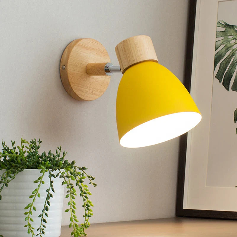 Nordic Macaroon Wall Sconce by Afralia™ - Stylish Bedside Lamp with 6 Color Options
